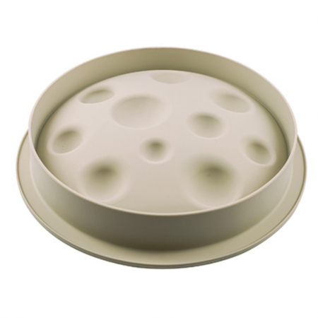 Forme de Silicon Cofetarie - Forma Silicon Tort 3D Luna Ø 22 x H 6 cm, 1670 ml