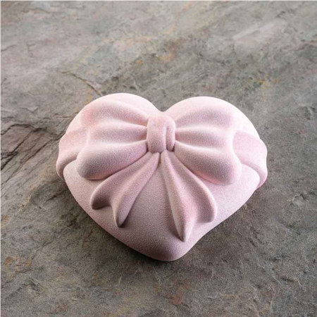 Forme Moderne Tort - Forma Silicon Tort Inima 3D Cadeau 18 x 16 x H 6.7 cm, 1000 ml
