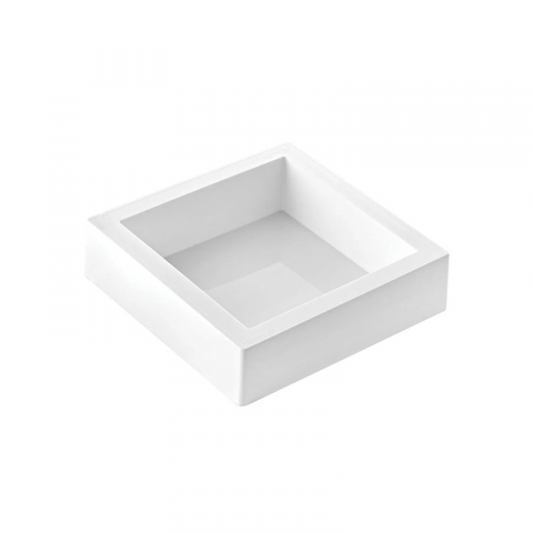 Forme de Silicon Cofetarie - Forma Silicon Tort Patrat 16 x 16 x H 4 cm, vol. 1019 ml