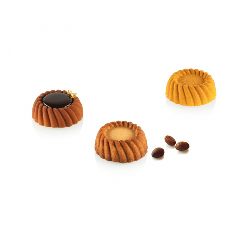 Forme Silicon Monoportii, Mignon - Forma Silicon Torta XS Ø 4 x H 1.5 cm, 18 cavitati x 14 ml