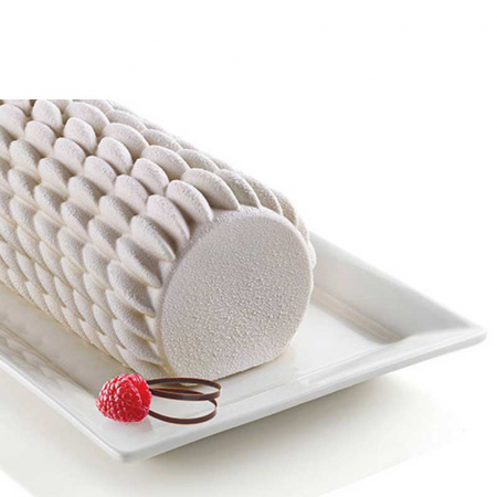 Forme de Silicon Cofetarie - Forma Silicon Trunchi 3D Quenelle 24.3 x 9 x H 7.7 cm, 1000 ml