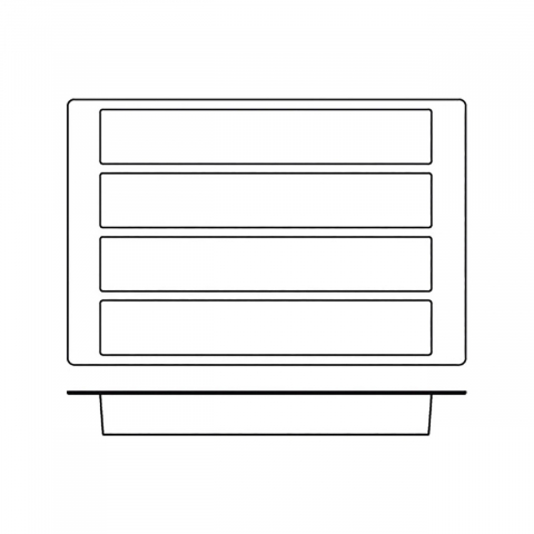 Forma Silicon Trunchi 49.5 x 8 x H 6.3 cm, 4 cavitati, 2137 ml (SQ014) [2]