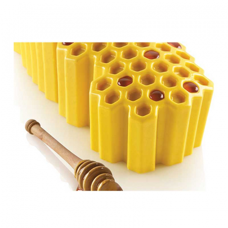 Forma Silicon Trunchi Fagure 25 x 9 x H 7.3 cm, 1100 ml (BEEHIVE 1100) [3]