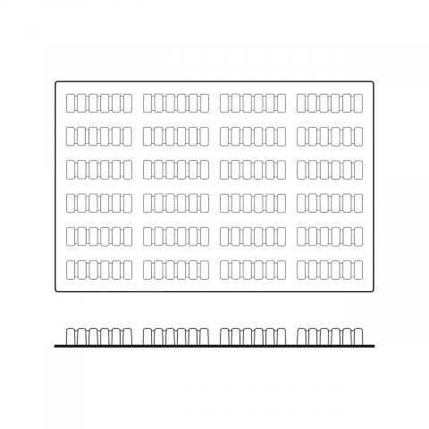 Forma Silicon Up & Down Monoportii 11.7 x 3.2 x H 3.3 cm, 24 cavitati, 99 ml (SQ024) [2]
