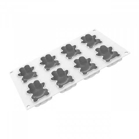 Forma Silicon Ursulet 7.9 x 5.6 x H 2.7 cm, 8 cavitati x 68 ml [3]