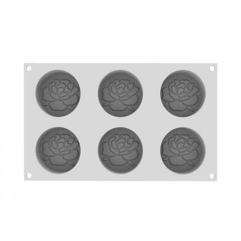 Forma Silicon Valentine Ø 7 x H 3 cm, 6 cavitati x 110 ml [2]