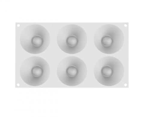 Oferta Cantitate - Forma Silicon Vulcan Vesuvio Ø 8 x H 4 cm, 6 cavitati x 85 ml