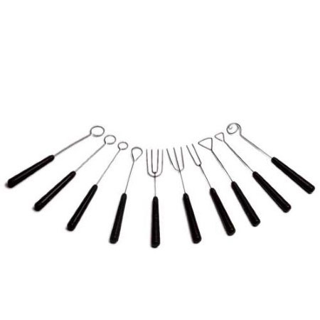 Ciocolaterie - Matrite, Ustensile - Furculite Inox Praline - Set 10 bucati