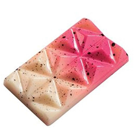 Matrite Tablete, Batoane, Snack Ciocolata - Napolitain Ciocolata 4.2 x 2.5 x H 0.6 cm - Matrita Policarbonat Pyramids, 20 cavitati