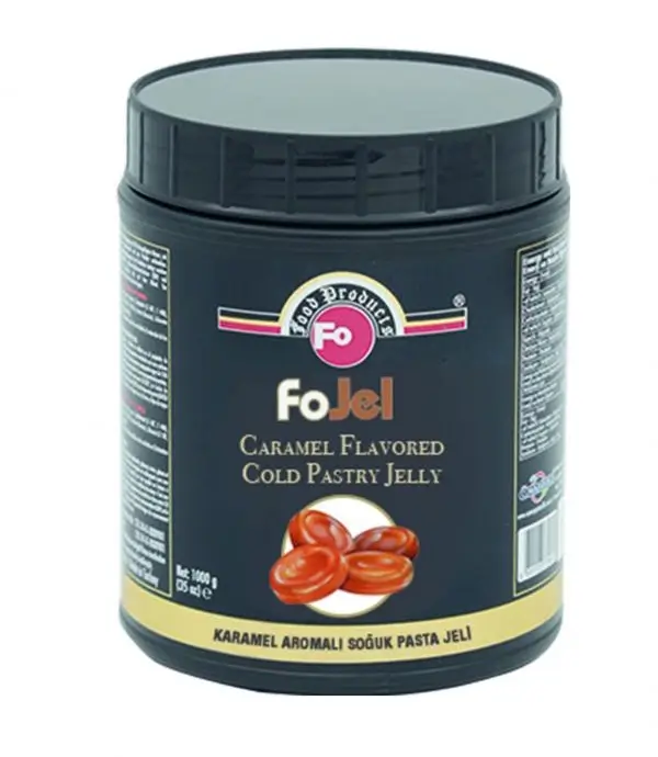Glazuri, Napaj, Creme Cofetarie - Glazura gel Caramel FoJel, Gata de utilizat,1 Kg
