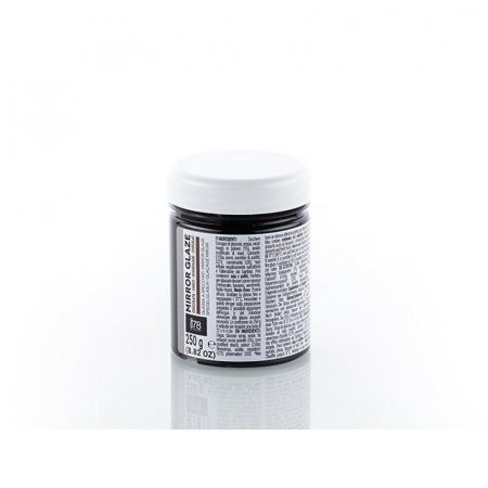 Materii Prime, Ingrediente - Glazura Oglinda Gata de Aplicare Culoarea Ciocolata Neagra 250 gr