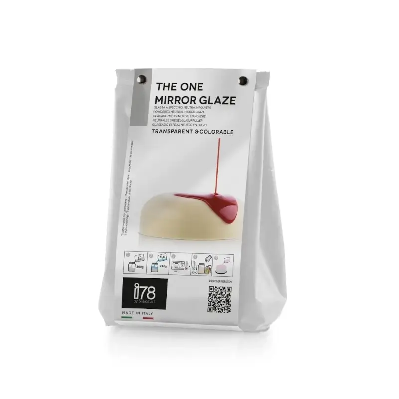 Glazuri, Napaj, Creme Cofetarie - Glazura Oglinda Neutra Pudra, The One Glaze, 300 g
