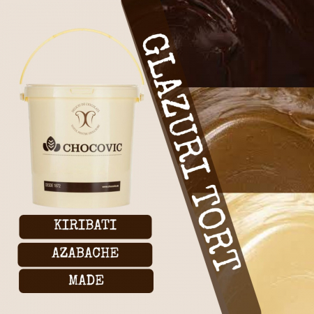 Glazura Torturi Ciocolata Alba MADE, Chocovic, 5 Kg [3]