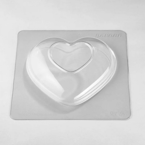 Inima Baroc 3D, 15 x 15 x H 6.5 cm, Set Matrite Plastic 2 Subiecte Ciocolata [3]