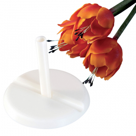 Ustensile Decor Pasta de Zahar - Lalea - Suporturi Plastic Formare si Uscare Floare Ø 10 x H 9 cm, Set 5 Buc