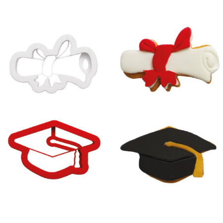 Cofetarie - Ustensile - Laureat - Decupatoare Plastic Ø 9 x H 2.2 cm, Set 2 Buc