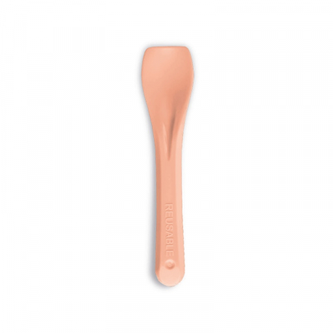 Cofetarie - Ustensile - Lingurita Inghetata PS Reutilizabila Piersica, 9.5 cm, Set 1 kg