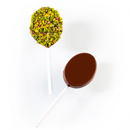 CakePops, LolliPops, PushUpPops - LolliPops Model Oval, Matrita Plastic 10 Cavitati 5.7 x 4.3 x H 0.9 cm, Set 2 Buc