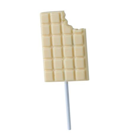 CakePops, LolliPops, PushUpPops - LolliPops Model Tableta Ciocolata, Matrita Plastic 4 Cavitati 7.5 x 5 x H 0.9 cm, Set 2 Buc