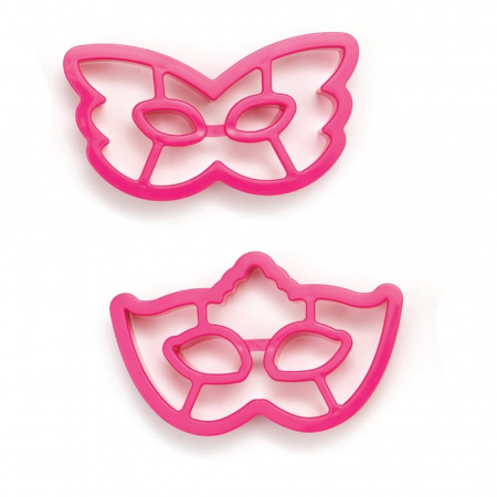 Cofetarie - Ustensile - Masti Carnaval - Decupatoare Plastic Ø 11 x H 2.2 cm, Set 2 Buc