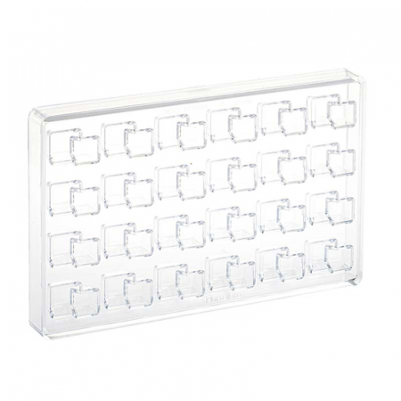 Ciocolaterie - Matrite, Ustensile - Matrita Policarbonat 24 Praline Double Cubes, 3.6 x 2.5 x H 1.6 cm