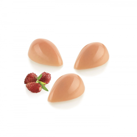 Ciocolaterie - Matrite, Ustensile - Matrita Policarbonat 24 Praline Quenelle, 4.2 x 2.6 x H 1.7 cm, 17.5 x 27.5 cm (CH038), 8 ml