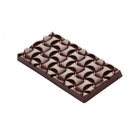 Oferta Cantitate - Matrita Policarbonat 3 Tablete Ciocolata Weave 100 g, 27.5x17.5 cm