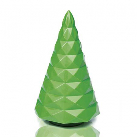 Matrite Decoruri, Figurine 3D Ciocolata - Matrita Policarbonat Brad Craciun Geomc, 2 cavitati