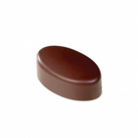 Matrite Praline 27.5x13.5cm Policarbonat - Matrita Policarbonat Gama Artisanal 21 Praline Ciocolata Ovale, 3.7 x 2.1 x H 1.4 cm, 10 g