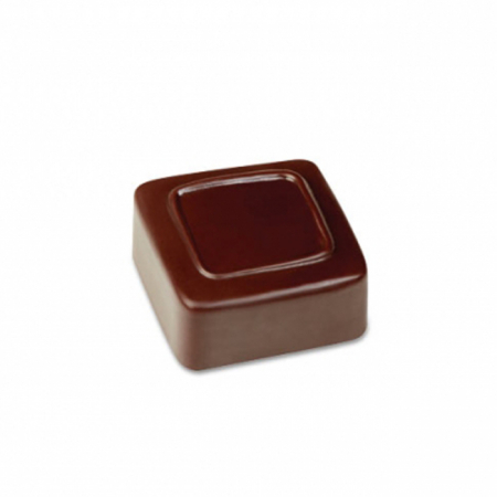 Ciocolaterie - Matrite, Ustensile - Matrita Policarbonat Gama Artisanal 21 Praline Ciocolata Patrate, 2.6 x 2.6 x H 1.3 cm, 10 g