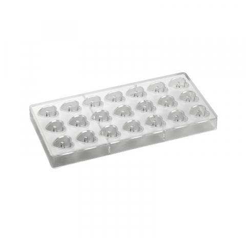 Matrita Policarbonat Gama Iconic 21 Praline Inimioare, 2.9 x 3 x H 1.6 cm, 10 gr [2]