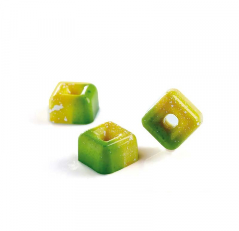 Matrite Praline Ciocolata - Matrita Policarbonat Gama Iconic 21 Praline Patrate, 2.6 x 2.6 x H 1.6 cm, 10 gr