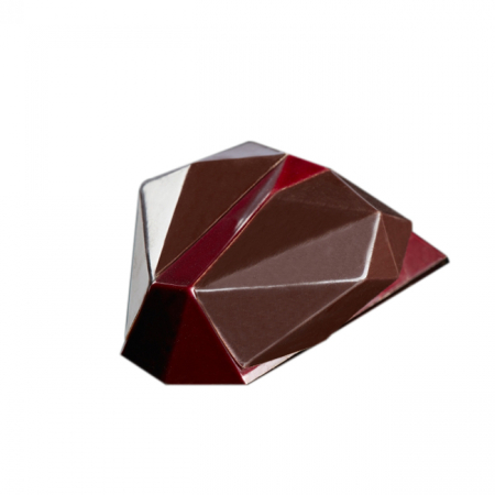 Matrite Praline 27.5x13.5cm Policarbonat - Matrita Policarbonat Gama Innovation - 15 Praline Ciocolata Heart Design, 10 g