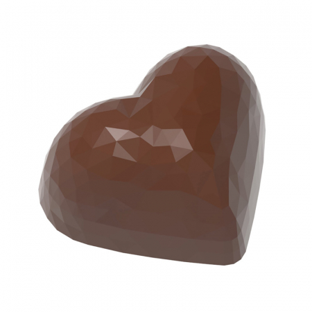 Matrite Praline Ciocolata - Matrita Policarbonat Inima Diamant 21 Praline Ciocolata 3.6 x 2.95 x H 1.9 cm, 13 gr