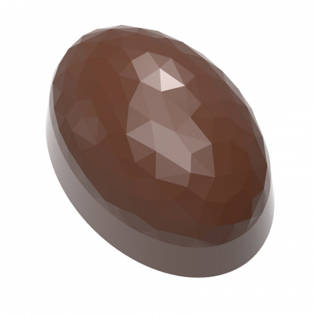 Ciocolaterie - Matrite, Ustensile - Matrita Policarbonat Oval Diamant 21 Praline Ciocolata 3.5 x 2.45 x H 1.9 cm, 13 gr