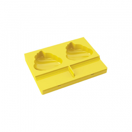 Matrite, Forme Inghetata, Gelaterie - Matrita Silicon Inghetata pe bat Honolulu 2 cavitati, 100 ml