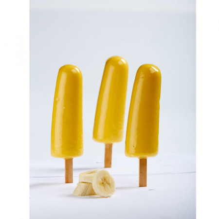 Matrite, Forme Inghetata, Gelaterie - Matrita Silicon Inghetata pe bat Ipanema 3 cavitati, 70 ml