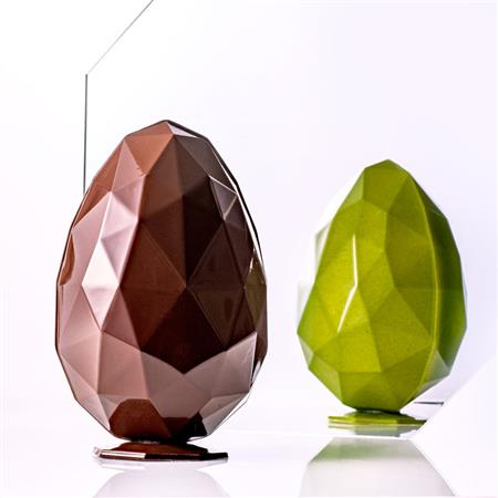 Matrite Oua Ciocolata - Matrite Plastic Ciocolata, 2 Buc Ou Model Diamond Ø 12.5 x H 18.5 cm, 280 g