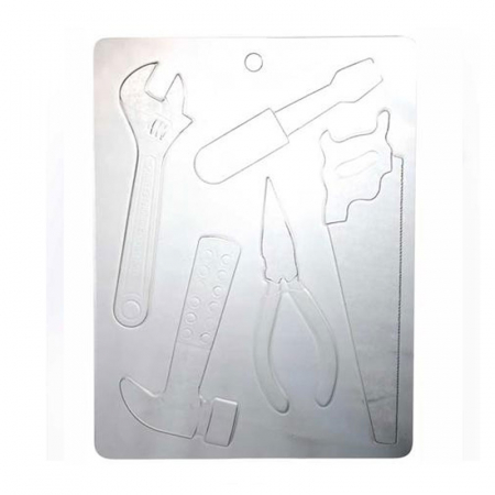 Ciocolaterie - Matrite, Ustensile - Matrite Plastic Decoruri/Produse Ciocolata, Trusa Scule, 5 Subiecte, Set 4 Buc
