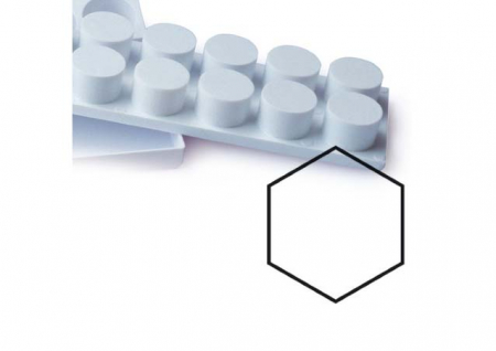 Seturi Formare Monoportii si Mignon - Mignon Hexagonal Ø 4.5 x H 2.5 cm - Extractor Plastic