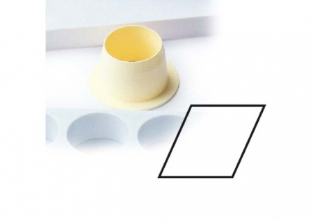 Seturi Formare Monoportii si Mignon - Mignon Romb 5.5 x 3.8 x H 2.5 cm - Decupator Plastic Baze si Insertii