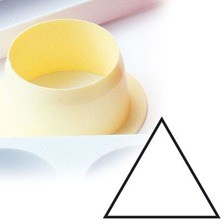 Seturi Formare Monoportii si Mignon - Monoportii Triunghiulare Ø 6.5 x H 4 cm - Decupator Plastic Baze si Insertii