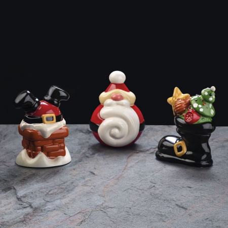 Matrite Decoruri, Figurine 3D Ciocolata - Mos Craciun 3D Twist Ø 14 x h 18 cm - Kit Matrite Plastic 2 Subiecte
