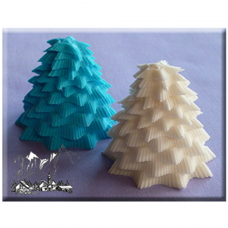 Mulaje de Sezon - Mulaj Silicon Craciun - Bradut 3D, Ø 5.2 x H 5 cm