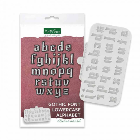 Ustensile Decorare Tort - Mulaj Silicon Alfabet Stil Gotic, h 2.2 cm