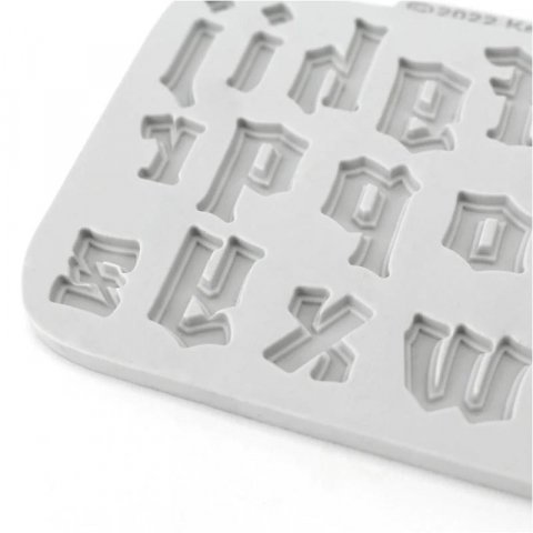 Mulaj Silicon Alfabet Stil Gotic, h 2.2 cm [5]