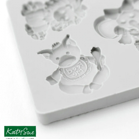 Ustensile Decorare Tort - Mulaj Silicon Baby Animals, 2.1 - 3.9 x 2.9 - 3 cm, 5 Decoruri