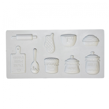 Ustensile Decorare Tort - Mulaj Silicon Baking, 9 Decoruri