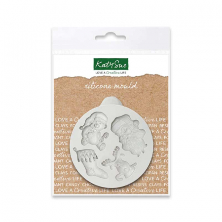 Mulaje de Sezon - Mulaj Silicon Craciun, 2.5 - 4 x 2 - 3 cm, 4 Decoruri