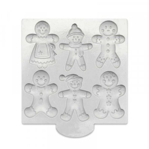 Mulaje de Sezon - Mulaj Silicon Craciun - Iarna, 6 Omuleti Gingerbread 